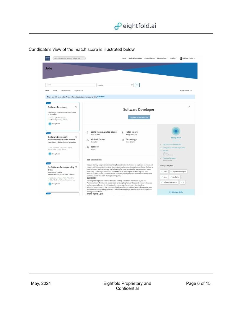 Eightfold Model Outcomes May 2024