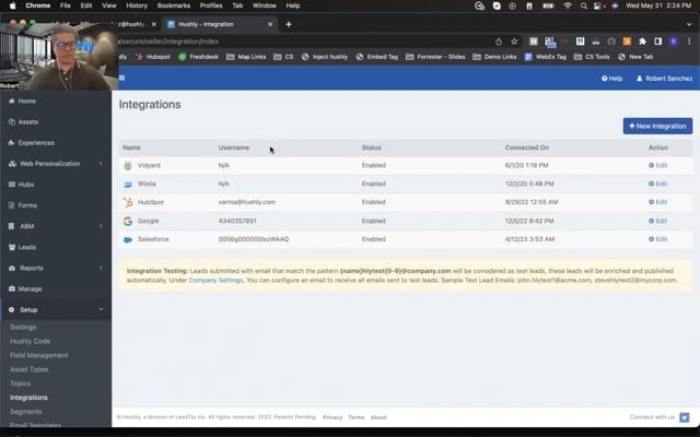 Setting Up Video Integrations