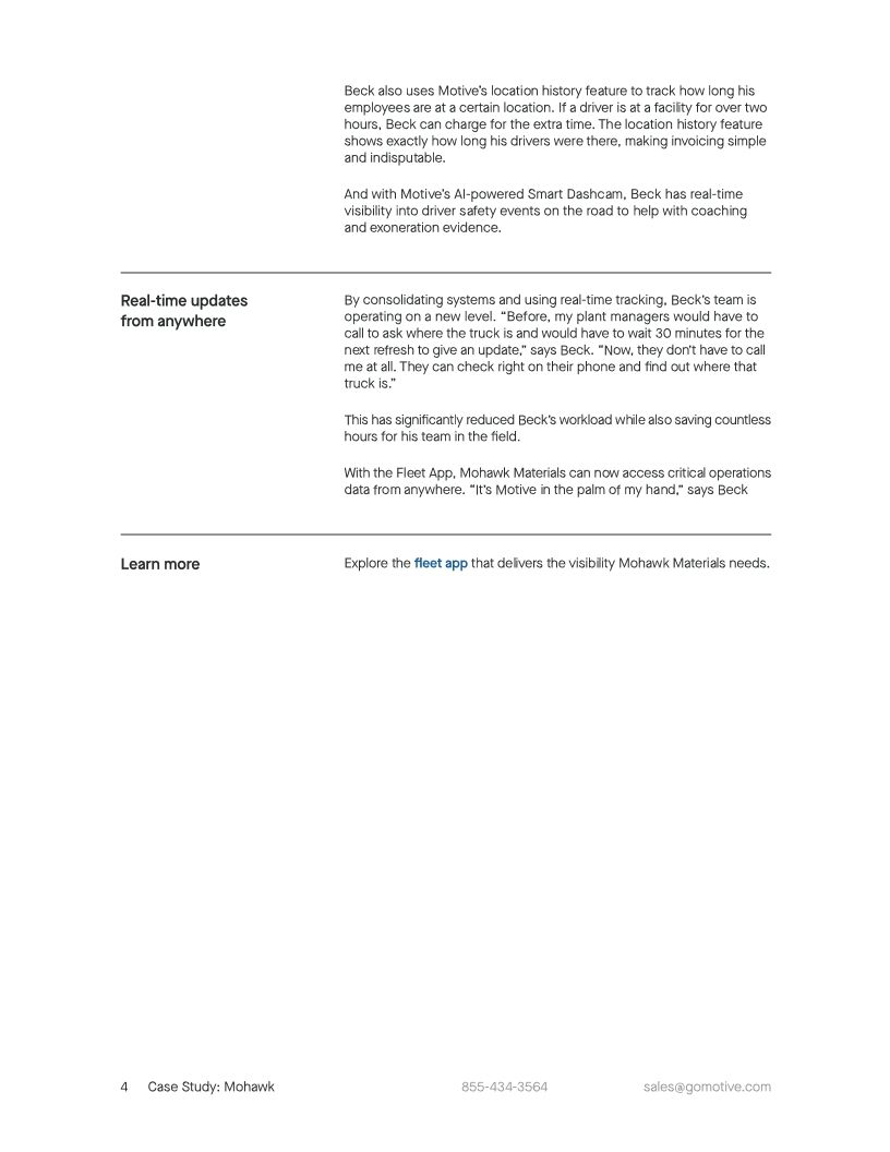 Mohawk Materials Case Study