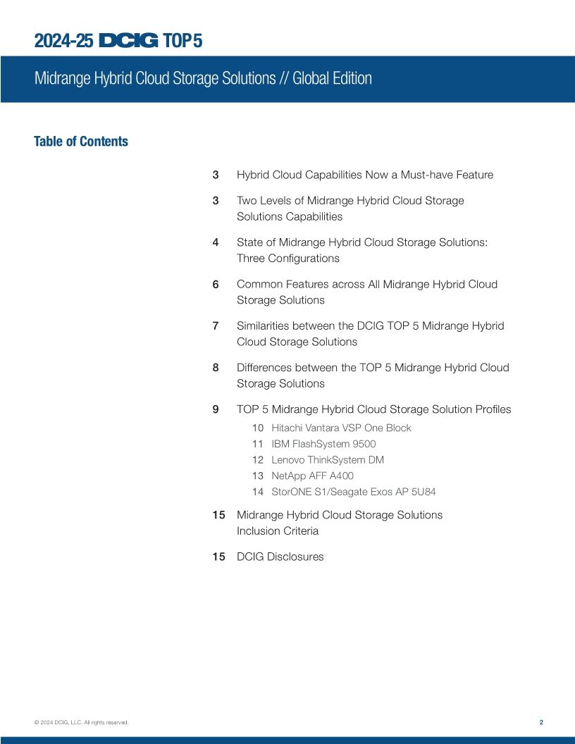 DCIG Top 5 Midrange Hybrid Cloud Storage Solutions - Global Edition