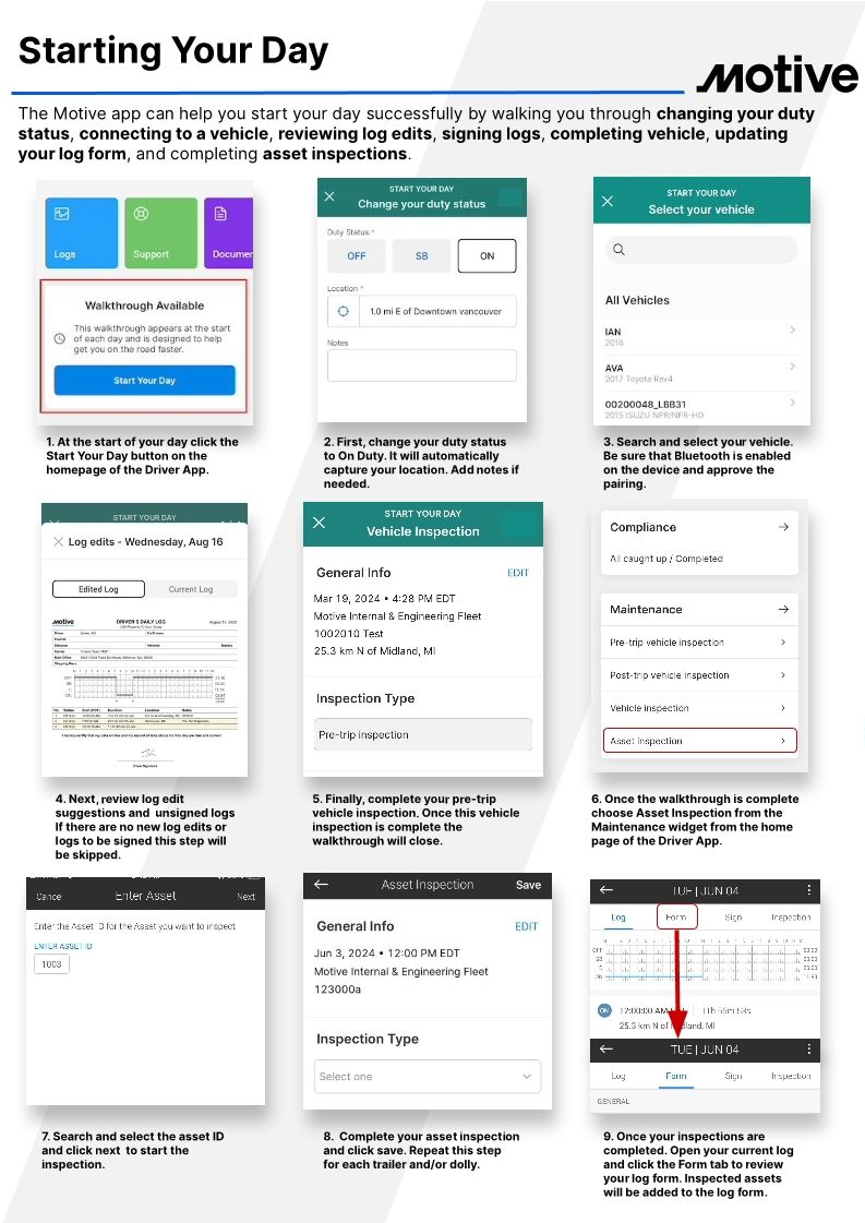 Starting Your Day QRG