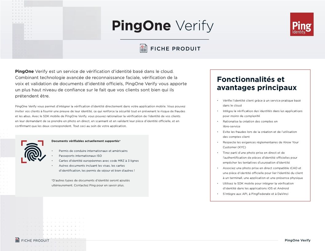 PingOne Verify