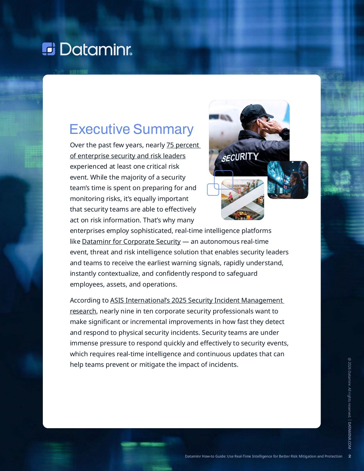 Use Real-Time Intelligence for Better Risk Mitigation and Protection