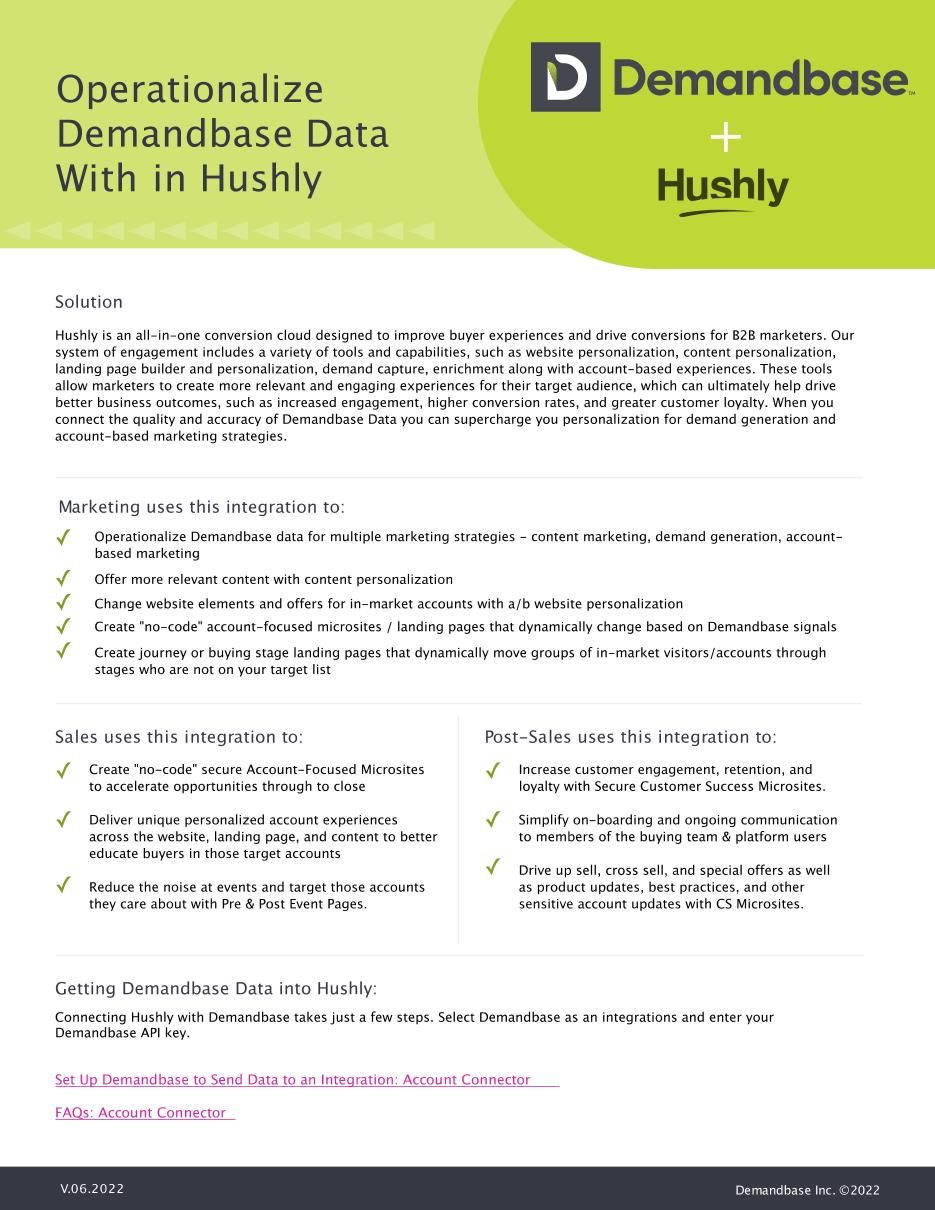 Demandbase and Hushly Partnership