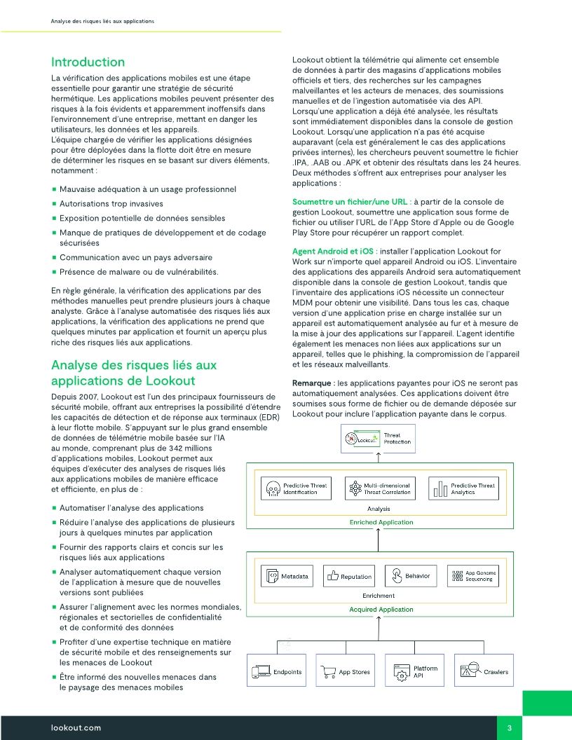L'évaluation automatisée des applications mobiles avec Lookout