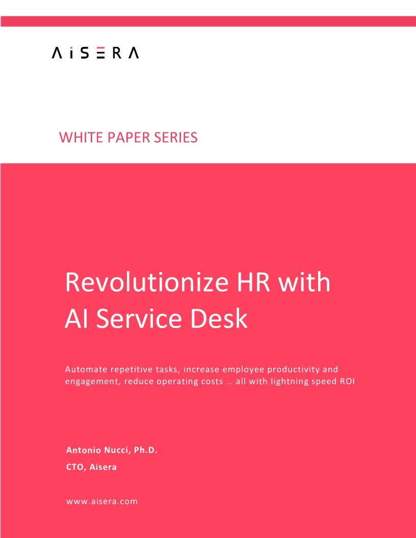 Revolutionize HR with AI Service Desk