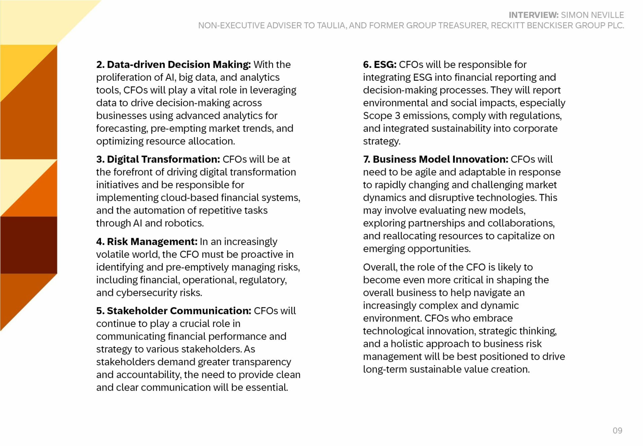 CFOs beyond figures: Steering business into the future