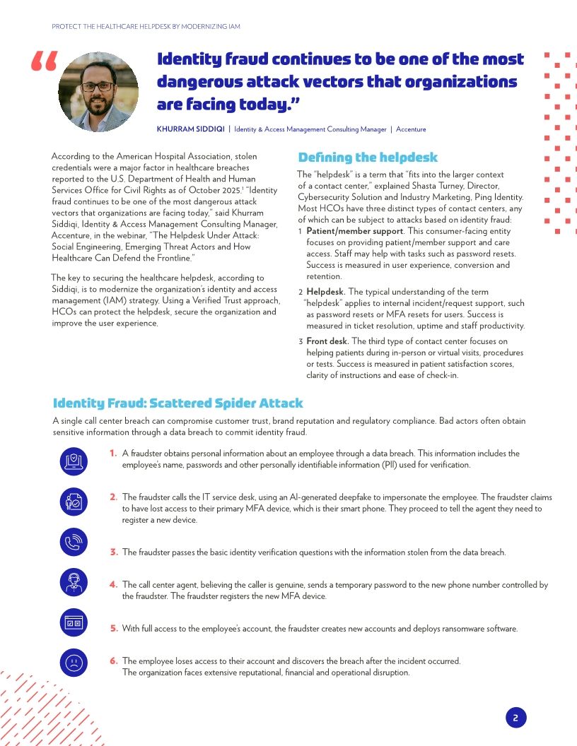 Protect the Healthcare Helpdesk by Modernizing IAM