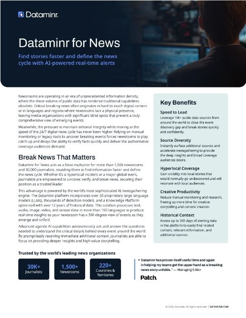 Dataminr for News Datasheet