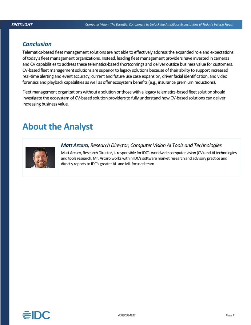 IDC Computer Vision Report