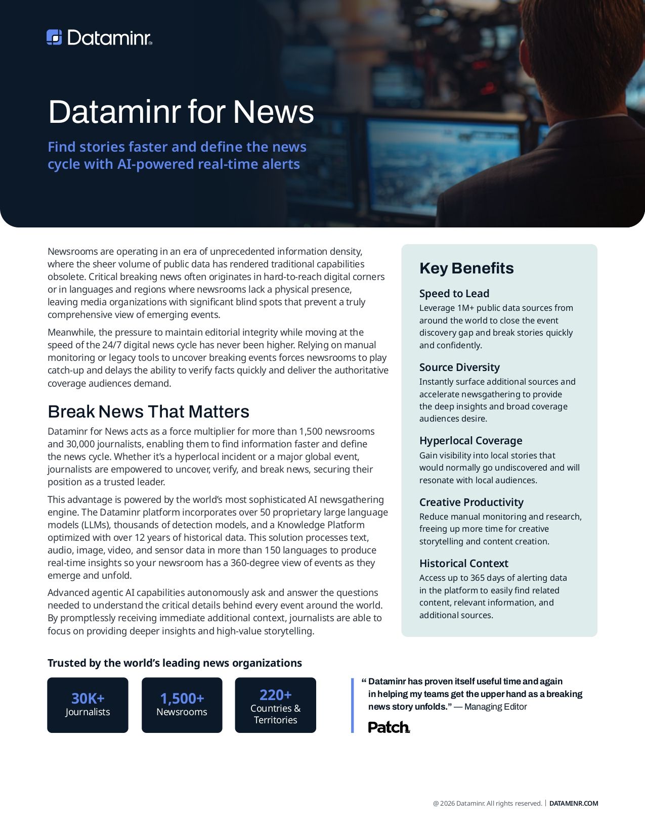 Dataminr for News Datasheet