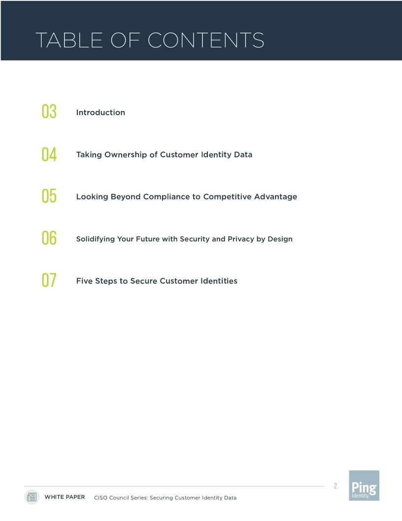 CISO Council Series: Securing Customer Identity Data