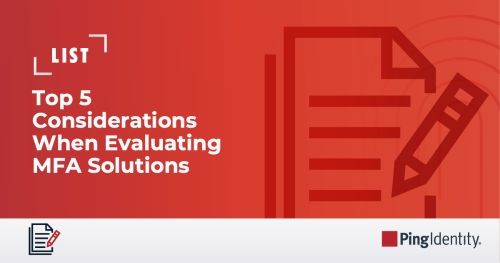 Top 5 MFA Considerations