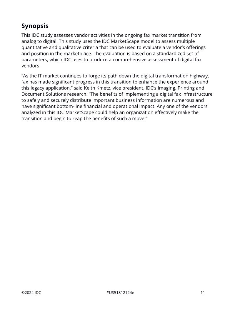 IDC MarketScape 2024 - Digital Fax Report