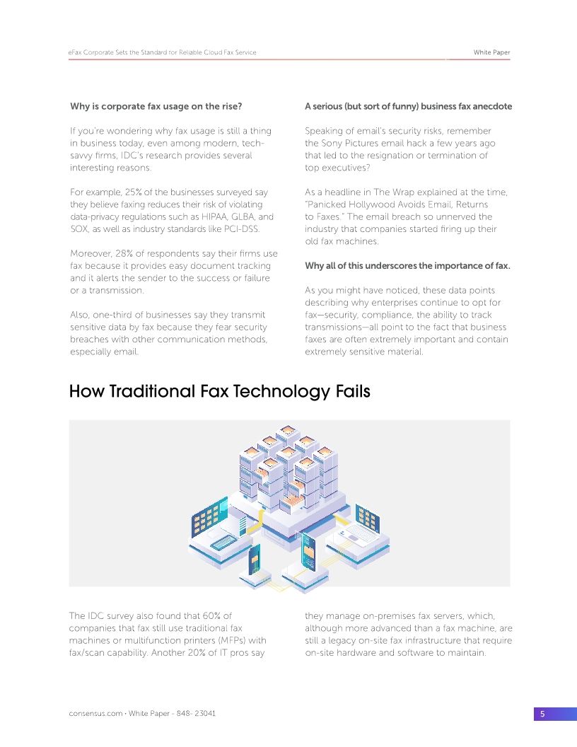eFax Corporate Sets the Standard for Reliable Cloud Fax Service
