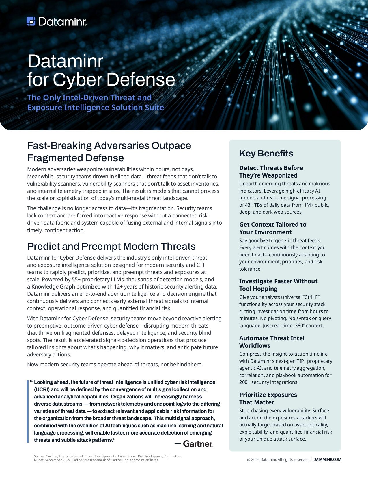 Dataminr for Cyber Defense Datasheet