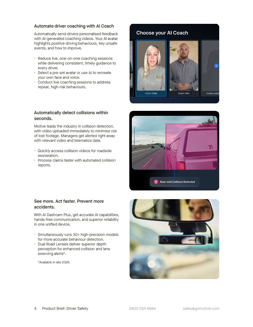 Driver Safety product brief