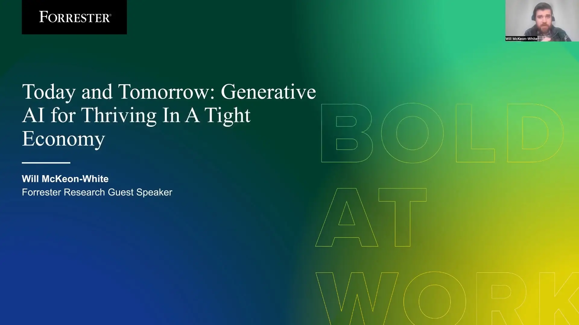 Forrester's Insights on ChatGPT and Generative AI for Thriving in a Tight Economy