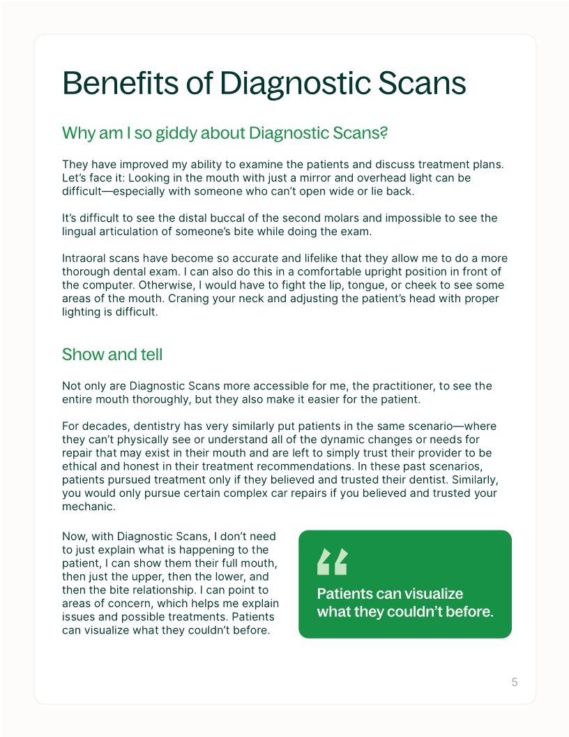 Diagnostic Scans: A gateway for more dental treatments